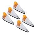 thumbnail image 1 of Cab Marker Light, 5pcs Cab Marker Light Weatherproof Amber Teardrop Cab Top Running Light Universal For Trucks Vans RV, 1 of 8