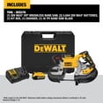 thumbnail image 2 of Sierra de cinta DEWALT DCS376P2 20V MAX XR de doble mano, 2 of 9