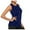Dark blue, variant on Cqxid525 Layering Tanks for Women Women Workout Yoga Pleated Gym Shirts Athletic Racerback Tank Tops L Pink