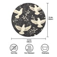 thumbnail image 4 of Round Plate Mat 15.4x15.4 Inchesx1 Placemat Table Mat Kitchen Mat Coffee Mat Fabric Thick, Strong Wear-Resistant, Heat Resistance White Dove, 4 of 7