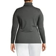 thumbnail image 2 of Lands' End Women's Plus Size Supima Cotton Long Sleeve Turtleneck, 2 of 3
