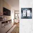 thumbnail image 5 of Yayeee Rocker Switch Wall Plate 2-Gang 4.7"x4.6" Home Decorative Outlet Cover, Watercolor Sky Pattern, 5 of 6