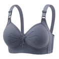 thumbnail image 2 of idosla Women Padded Push Up Bras Seamless Soft Underwire T-Shirt Bra (Grey, 44), 2 of 6