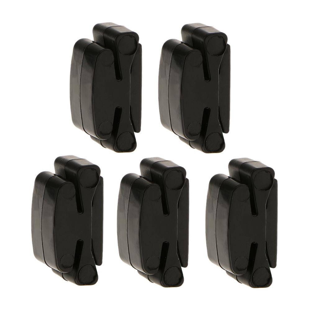 LeeQinersw 5 Pieces Rubber Pick Holders With 16 Pieces Handcraft Horn Picks Plectrums Set