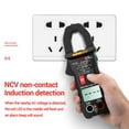 thumbnail image 3 of ST206 Automatic AC / DC Clamp Meter Measures Voltage, Current, Resistance Tests Live Wire, Continuity Digital Multimeter Black, 3 of 8