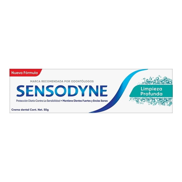Pasta dental Sensodyne Deep clean para la sensibilidad y limpieza profunda de 50g
