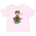 thumbnail image 3 of Inktastic Fishing Boy, Fisherman, Fishing Rod, Brown Hair Boys Baby T-Shirt, 3 of 5