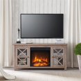 thumbnail image 4 of Henn&Hart 47" Gray Oak/Glass TV Stand, 4 of 10