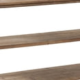 thumbnail image 4 of Traditional Style Console Sofa Table with Scalloped Design White and Brown - Saltoro Sherpi, 4 of 5