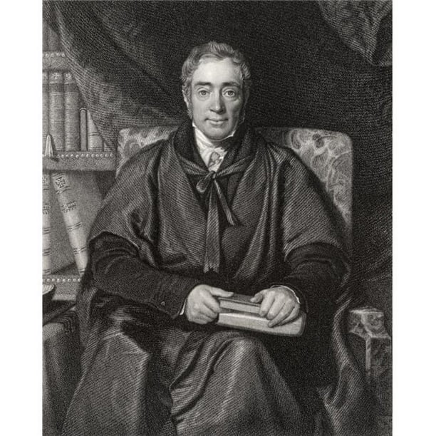 Révérend Samuel Lee 1783 à 1852 Orientaliste Anglais Gravé par W T Fry après R Evans du Livre Portrait National Gal Affiche Imprimer&44; 24 x 30