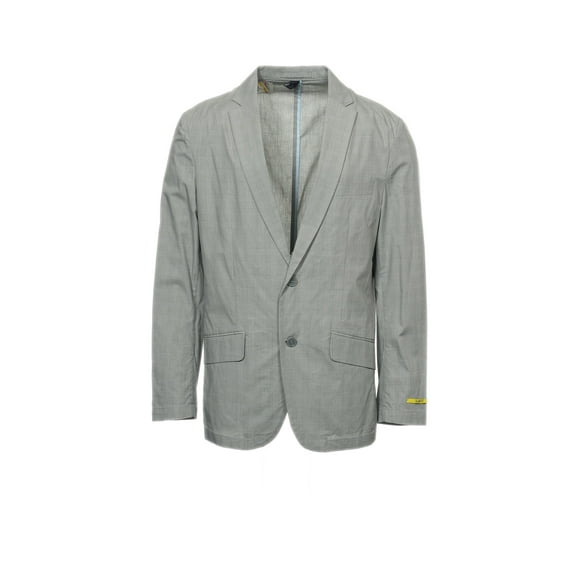 INC International Concepts Window Pane 2 Button Sport Coat (Large, Grey Plaid)
