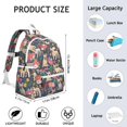 thumbnail image 6 of French Bulldog Dog and Flower Backpack for School,Cute School Bag,Schoolbag with Adjustable Shoulder Straps & Padded Back,13.4"x11"x4.7", 6 of 6