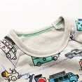 thumbnail image 2 of WIBACKER 2-7T Boy's Engineering Vehicle French Terry Cotton Crewneck Long Sleeve Sweatshirt, 2 of 5