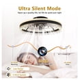 thumbnail image 6 of Smart Ceiling Fan with Light 20 Inch Black - Dimmable LED, Remote & APP Control, Silent Fan for Bedroom, Living Room, Dining Room, 6 of 6