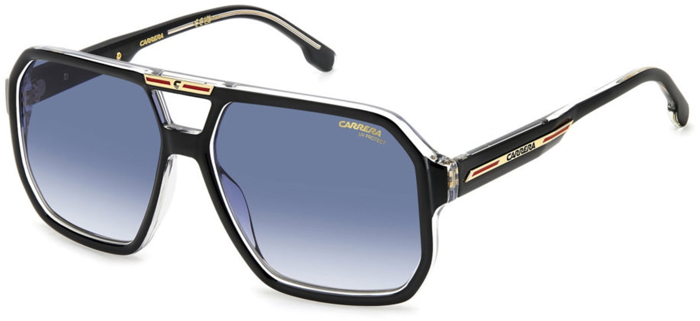 CARRERA 1058/S-080S/9O Sunglasses Sun Glasses 080S BLACKWHTE Authentic New 63mm Carrera Grey Shaded Pilot Men main image 3