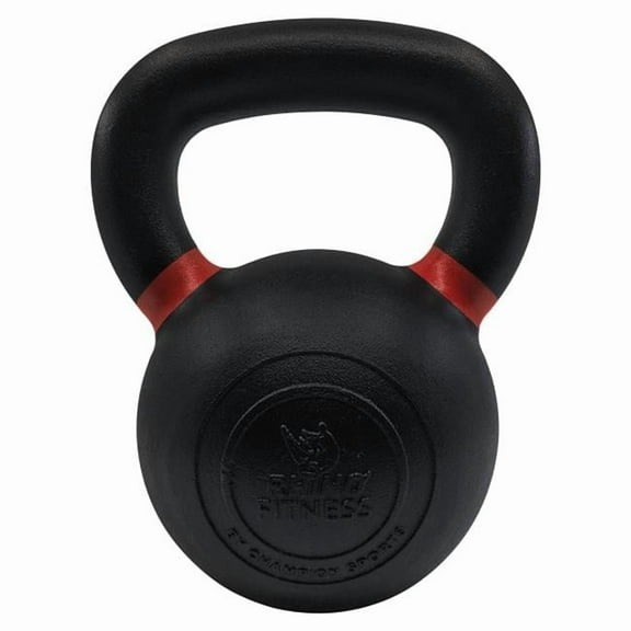 7 x 6 x 10 in. 40 lbs Iron Kettlebell with Red Handles