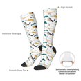 thumbnail image 4 of Goofa Cute Whale Pattern Adult Stockings, Color-Block Knee High Socks, Comfortable and Breathable, Soft and Stretchable, Sports, and Decoration, 4 of 6