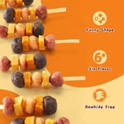 (2 pack) Jungle Calling Dog Treats, Cod Sticks, Sweet Potato, Pumpkin & Meat Kabobs for Dogs