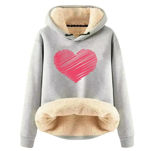 Women's Hoodies Sweatshirts Long Sleeve Hoodie Womens Pullover Sweatshirt Cute Hoodies Light Gray Hoodie Y2k Fall Sweatshirt Street Style