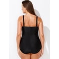thumbnail image 5 of Swimsuits for All Women's Ruched Twist Front One Piece Swimsuit, 5 of 6