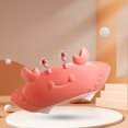 thumbnail image 3 of CAROOTU Shower Cap Crab Shape Shower Bathing Protection Cute Adjustable Waterproof Visor Hat For Kids Children New, 3 of 7