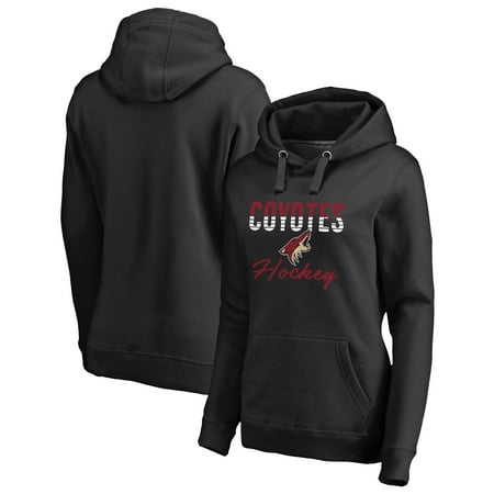 Phoenix Coyotes Sweatshirt - Arizona Coyotes Fanatics Branded Women's Freeline Plus Size Pullover Hoodie - Black