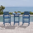 thumbnail image 6 of Outdoor Furniture Patio Chair, HDPE Bar Height Adirondack Stools Set of 2, All Weather UV Waterproof for Poolside Deck Balcony Backyard Garden, Navy Blue, 6 of 8