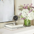 thumbnail image 2 of DecMode 7" Silver Stainless Steel Small Clock, 2 of 8