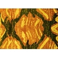 thumbnail image 1 of Ahgly Company Indoor Rectangle Abstract Yellow Modern Area Rugs, 5' x 7', 1 of 4