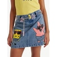 thumbnail image 3 of Spongebob X Justice Girls Denim Skirt, Sizes XS - XLP, 3 of 9