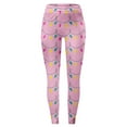 thumbnail image 5 of Gyexs Christmas Leggings for Women Soft Stretchy Xmas Printed Pajamas Pants Fleece Lined Gym Yoga Pants Womens Christmas Apparel M-Pink & Size S, 5 of 6