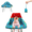 Underwater World-Blue, variant on Pozico 2-in-1 Infant Shopping Cart Cover and High Chair Liner, Blue Dinosaur Pattern, Padded with Storage Pocket