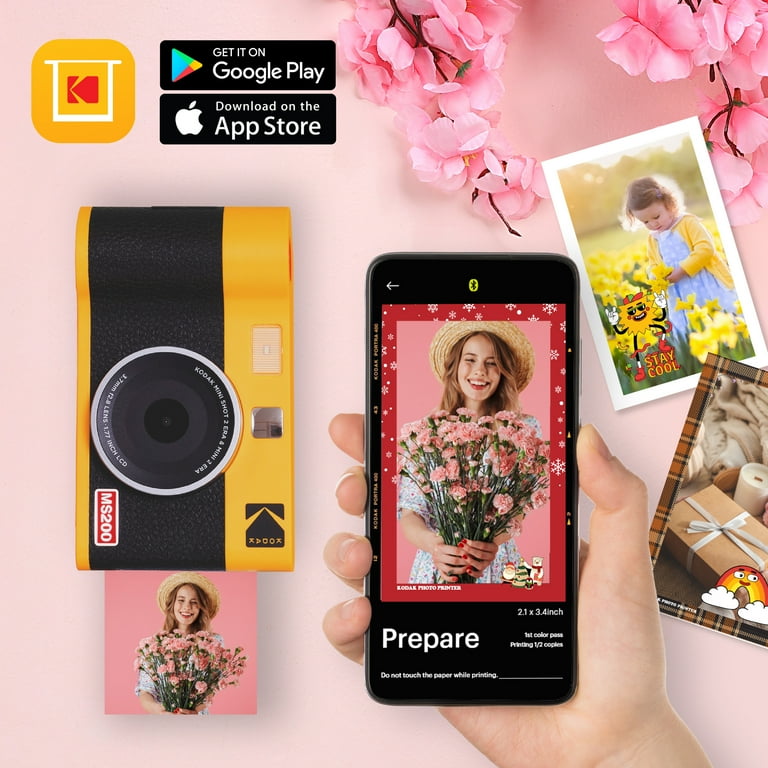 Kodak Mini Shot 2 ERA 2-in-1 instant camera-printer, 2.1x3.4