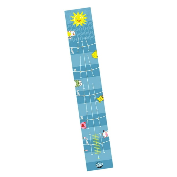 Golf Putting Mat, Ayuda de Entrenamiento Portable Mejora Habilidades Entrenador de putter de golf para niños Jardín de patio para principiantes Inicio Azul