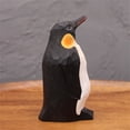 thumbnail image 3 of Farfi Penguin Ornament Real-looking Animal Theme Small Size Wooden Goose Penguin Carving Ornament for Desktop (White), 3 of 13