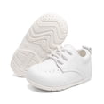 thumbnail image 6 of HsdsBebe Baby Boys Girls Shoes Infant Oxford Dress Shoe Loafers Brogue Flats for First Steps Walkers 0-24M, 6 of 8