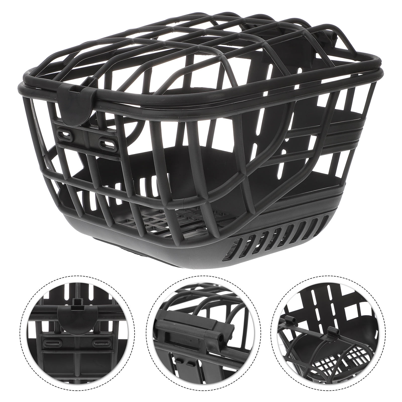 Worgeous Bike Basket for Front Handlebar Made of Durable Plastic in Assorted Colors Fits Most Bikes 12.5x8.5x9.5 Inches