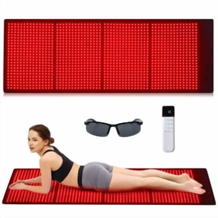 Red Light Therapy Mat for Body,67"x 24" Red Light Therapy Blanket Red Near Infrared 660nm 850nm Full Body Pad, for Body for Pain Relief, Improved Sleep