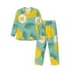 thumbnail image 1 of Balery Lemons Chamomile Flowers And Leaves Pijama para Hombre de Dos Piezas con Manga Larga, Conjunto de Dormir y Descanso Suave con Bolsillos-XX-Large, 1 of 6