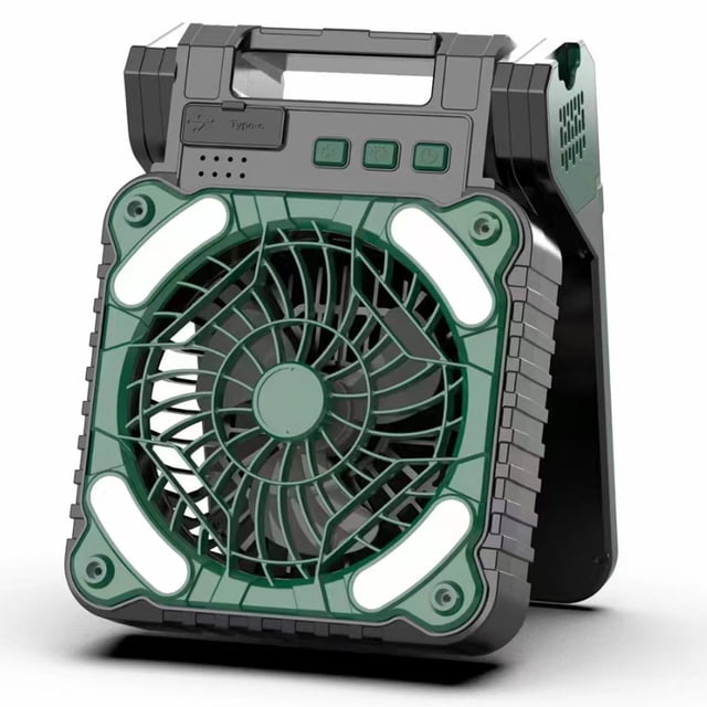 Ventilador de escritorio plegable solar Ventilador personal recargable por USB para actividades al aire libre