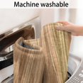 thumbnail image 5 of 20x32 Inch Ultra Soft Faux Bath Mat Non Slip Absorbent Microfiber Bathroom Rug, Wood Print, 5 of 5