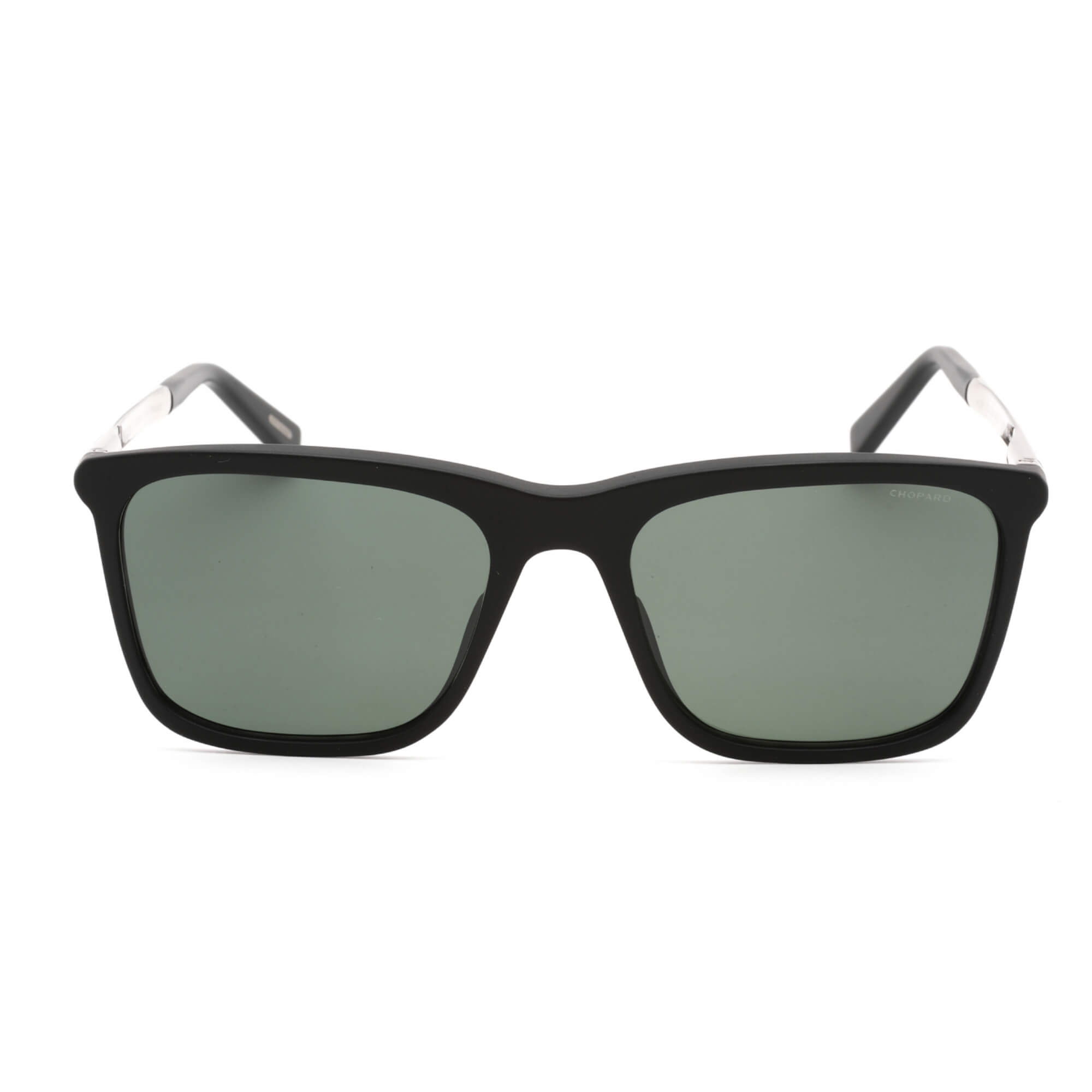 Chopard SCH280 703P Men's Black Plastic Rectangular Sunglasses