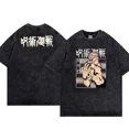 thumbnail image 2 of Camiseta de Anime Jujutsu Kaisen para hombre, camiseta lavada 100% algodón, camiseta transpirable con estampado informal, ropa de calle Hip Hop y2k, 2 of 5