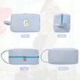 thumbnail image 5 of Unique Bargains Personalized Initial Make Up Bag G Cosmetic Bag Travel Makeup Bag Blue, 5 of 7