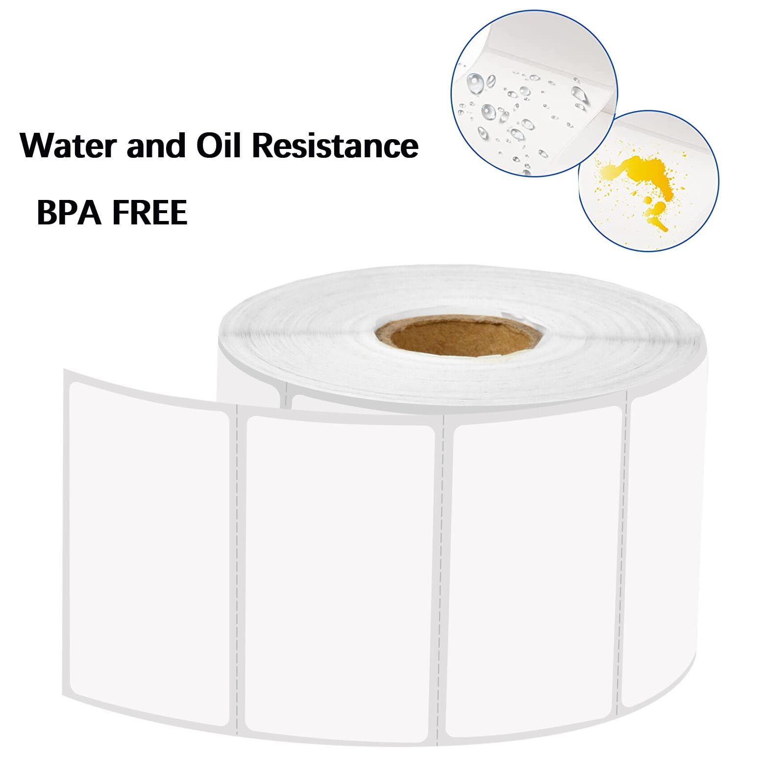 2.25"x1.25" Direct Thermal Labels (9000 Labels, 9 x 1000/Rolls) Compatible with Zebra Printer for UPC GTIN ASIN EAN Code, Shipping, Mailing Address