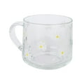 thumbnail image 2 of Taza de cristal transparente, taza de camping, taza de té, taza para beber, taza de , taza de té con asa, taza de agua para té, yogur, , leche Flores blancas Baoblaze Taza de café, 2 of 8