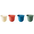 thumbnail image 4 of Flowers Shape Kitchen Cabinet Door Hanging Trash Waste Storage Tabletop Collection Basket Tools Can Collection Basket Garbage Bin Container White, 4 of 9