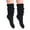 Black, variant on Women's Extra Long Slouch Socks Knee High Cotton Blend Pack of 2 Shoe Size 5-10 Retro 80s Style (Golden Rod)