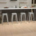 thumbnail image 2 of Flash Furniture Lily Metal Barstool, Silver, Set of 4, 2 of 14