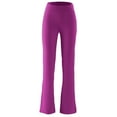 thumbnail image 6 of Wide Leg Pants for Women on Clearance High Waisted Pants for Women Yoga Pant Workout Wide Leg Leggings Casual Comfy Pants Drawstring Hiking High Waisted Leggings for Women New Purple 3XL, 6 of 6